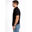 Trendy black casual shirt with red geometric print
