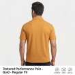 Yellow solid polo T-shirt