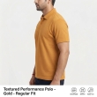 Yellow polo neck T-shirt side
