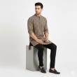 Men's beige ethnic kurta