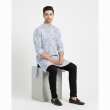 Stylish light blue kurta for men