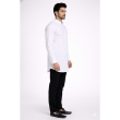 White A-line kurta for men