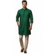 Green straight fit kurta
