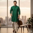 Traditional green men's kurta