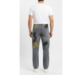 Full length grey regular fit denim jeans for men