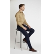 Stylish khaki full sleeve formal shirt for men