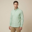 light green geometric print casual shirt