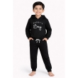 Kids Black Hoodie Front