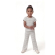 Stylish girls premium ribbed cotton t shirt and flare pant co ord set