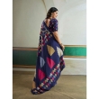 Back view Ajrakh saree