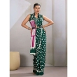 green ethnic saree