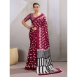 Wine Color Designer Saree