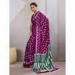 Satin printed saree
