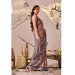 Beige printed saree