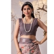 Women wearing beige saree