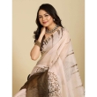 Beige Brown Saree Model Pose