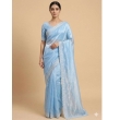 Women's Sky Blue Saree