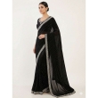 Women's Black Party Wear Saree