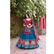 Firoji Designer Tusser Silk Lehenga with Foil Work