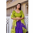 Blue Lehenga Choli with Zari Work Dupatta