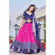 Pink Zari Work Lehenga Choli