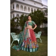 Red Tusser Silk Lehenga Choli