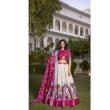 White & Red Designer Lehenga Choli