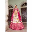 Pink Lehenga with Foil Work Dupatta