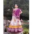 Purple Tusser Silk Lehenga Choli