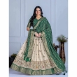 Green Lehenga Front View