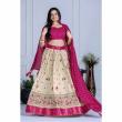 Pink Zari Work Lehenga Choli
