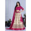 Pink Silk Lehenga with Dupatta
