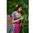 Pink patola print lehenga choli