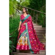 Tussar silk lehenga with jacquard border dupatta