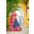 Elegant blue lehenga for women