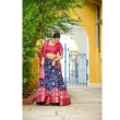 Royal blue festive lehenga choli