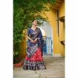 Stylish red navy lehenga set