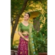 Wine green festive lehenga choli