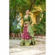 Stylish wine olive lehenga set