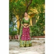 Traditional wine green ethnic wear