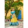 Stylish jacquard lehenga choli with dupatta