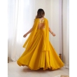 Beautiful mustard yellow embroidered lehenga set