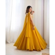 Designer mustard yellow lehenga for weddings and festivals