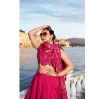 Stylish pink ethnic lehenga for festive occasions