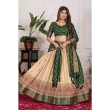 Green ready to wear lehenga with dupatta