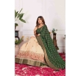 Women's festive lehenga with unstitched blouse