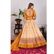 Elegant yellow lehenga featuring traditional design with unstitched blouse piece and dupatta
