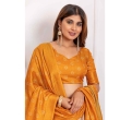 Stylish yellow ethnic lehenga with premium fabric and coordinated dupatta