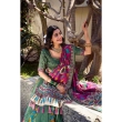 Beautiful tusser silk lehenga choli with floral print and designer dupatta for festive occasions