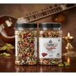 Traditional Indian mukhwas blend in Duiba Raag Bageshwari mouth freshener jar